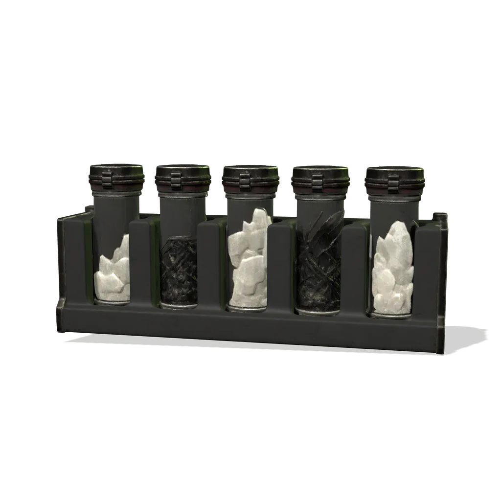 Specimen Vials, interactive specimen from the survey.
